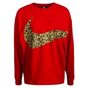 Nike Sweatshirt Animal Print Loose Fit Pullover